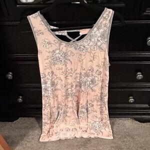 Floral Print Sleeveless Top
